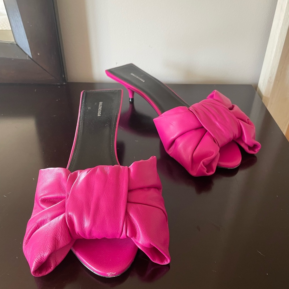 Balenciaga Pink Mules